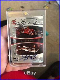 2005 Upper Deck Michael Jordan LeBron James Dual Signed Auto Autograph