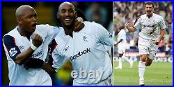 2006-07 Bolton Wanderers Home Shirt Squad Signed inc. Speed & Anelka COA & Map