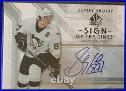 2006 07 SP Authentic Sign Of The Times Crosby Auto Penguins Autograph