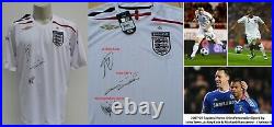 2007-09 England Home Shirt Signed by Chelsea legends John Terry & Ashley Cole