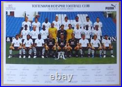 2008-09 Tottenham Home Shirt Squad Signed inc. Bale, Modric & King + COA & Map