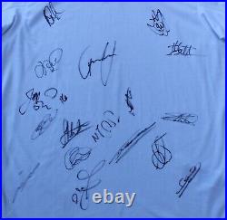 2009-10 England Home Shirt Squad Signed inc Gerrard, Lampard & Terry + COA & Map