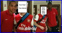 2010-11 Arsenal Home Shirt Squad Signed inc Wenger & Fabregas + COA, Map & Proof