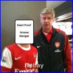 2010-11 Arsenal Home Shirt Squad Signed inc Wenger & Fabregas + COA, Map & Proof
