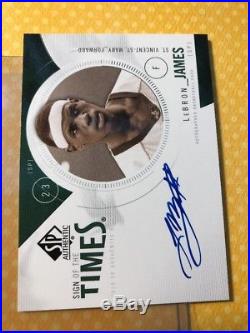 2010 SP Authentic Lebron James Sign Of The Times On-Card S-LJ AUTO Autograph
