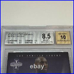 2012-13 Panini Innovation Kobe Bryant ON CARD Autograph BGS 8.5 with10 Auto Signed