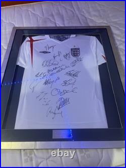 2012 England Shirt Signed by 15 of The Players World Cup Squad South Africa