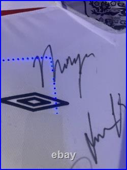 2012 England Shirt Signed by 15 of The Players World Cup Squad South Africa