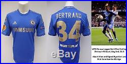 2013 Europa League SF Chelsea v Basel Match Worn & Signed Bertrand Shirt (10094)