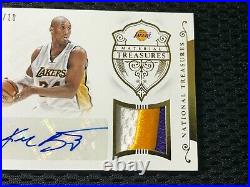 2014-2015 Kobe Bryant National Treasures 3 Color Patch Auto /10 Lakers Signed