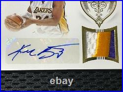 2014-2015 Kobe Bryant National Treasures 3 Color Patch Auto /10 Lakers Signed