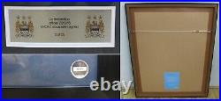 2015-16 Framed Man City Home Shirt Signed by Entire Squad Ltd Ed 2 of 25 RARE