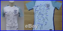 2016-17 England Home Shirt signed by Squad Complete Signature Map & COA (9406)