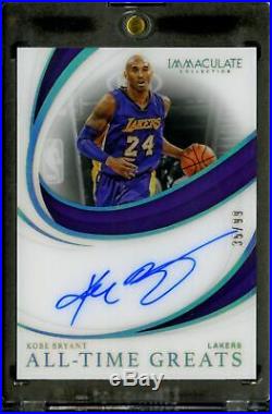 2018-19 Kobe Bryant Immaculate Acetate Auto /99 All Time Greats Signed Prizm #24