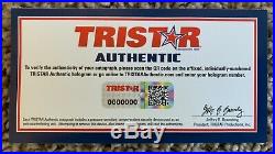 2019 TRISTAR Hidden Treasures Totally Tom Brady Signed FS HelmetPatriots 4inscr