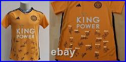 2023-24 Leicester City Women's 3rd Shirt Squad Signed + COA & Map (23658)