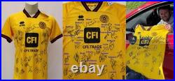 2023-24 Sheffield United Away Shirt Squad Signed + COA, Map & Exact Photo Proof