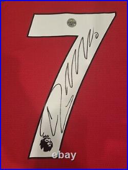 21/22 Manchester United Cristiano Ronaldo Autographed Adidas Signed Jersey w COA