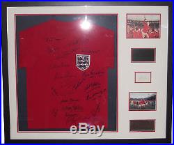 24 x Squad Signed England 1966 World Cup shirt Bobby Moore Charlton Alf Ramsey
