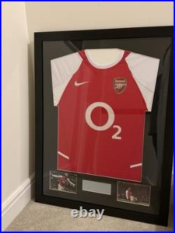 2 X Framed Arsenal Shirts Thierry Henry & Arsenal