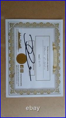 2 framed signed shirts with coa