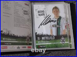 37 Borussia Monchengladbach Signed Club Cards In Album Neuville Bradley Dante