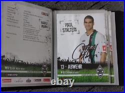 37 Borussia Monchengladbach Signed Club Cards In Album Neuville Bradley Dante