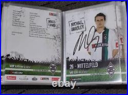 37 Borussia Monchengladbach Signed Club Cards In Album Neuville Bradley Dante
