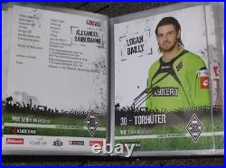 37 Borussia Monchengladbach Signed Club Cards In Album Neuville Bradley Dante