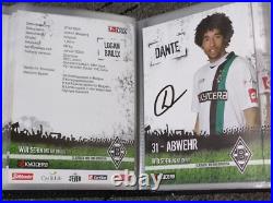 37 Borussia Monchengladbach Signed Club Cards In Album Neuville Bradley Dante
