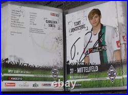 37 Borussia Monchengladbach Signed Club Cards In Album Neuville Bradley Dante