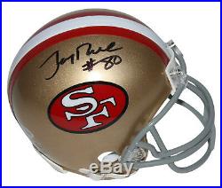 49ers Jerry Rice Authentic Signed Mini Helmet Autographed BAS