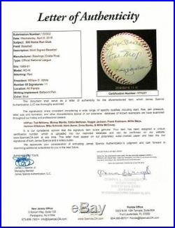 500 HR Signed Baseball With11 Mickey Mantle Ted Williams Willie Mays JSA COA