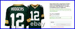 AARON RODGERS NIKE ELITE Jersey Autographed Signed Super Bowl Stats XLV Packers