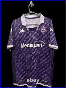 ACF Fiorentina Hand Signed Squad Home Shirt 2023-24