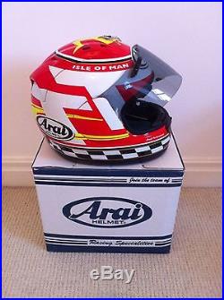 ARAI IOM TT Centenary Limited Edition (Signed) RX7 Helmet (SizeM) Very Rare