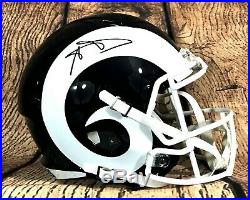 Aaron Donald Signed/autographed Rams Full Size Speed Helmet Jsa Authenticated