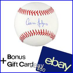 Aaron Judge New York Yankees Signed Baseball + $50 eBay Gift Card with purchase