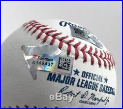 Aaron Judge signed 2017 Home Run Derby Autographed MLB baseball Yankees FANATICS