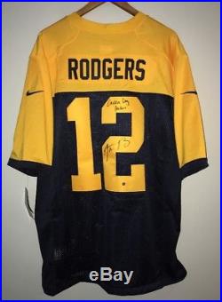 Aaron Rodgers Signed Green Bay Packers Nike NFL Football Jersey (STEINER COA)