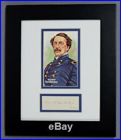 Abner Doubleday Signed Auto Autograph Photo Display Jsa/dna Rarer Than Babe Ruth