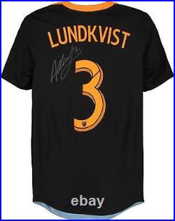 Adam Lundkvist Houston Dynamo Signed MU #3 Black Jersey 2019 Season Fanatics
