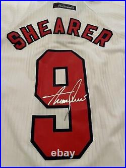 Alan Shearer Hand Signed England Shirt