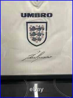Alan Shearer Signed England Shirt 1995 Framed with Authentics