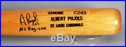 Albert Pujols Signed Game Bat Cardinals COA JSA