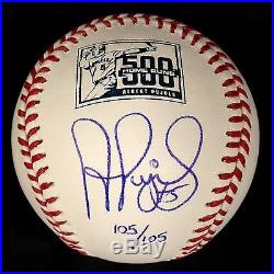 Albert Pujols Signed Official 500hr Baseballs, Limited To 105