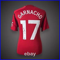 Alejandro Garnacho Hand Signed Manchester United 2023/34 Shirt £225 With COA