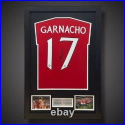 Alejandro Garnacho Hand Signed Manchester United Framed Shirt With COA £150