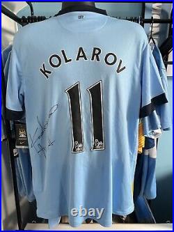 Aleksandar Kolarov Signed Manchester City Shirt