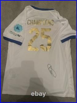 Alex Greenwood Signed England Champions 25 Shirt With COA Man City